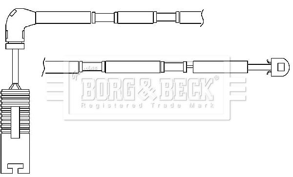 BORG & BECK Kulumisenilmaisin, jarrupala BWL3036